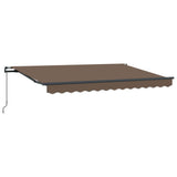 Retractable Awning Taupe 400 x 300 cm Polyester and Aluminium 3426038
