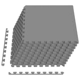 Pool Ground Mat 50 pcs Grey 18 m EVA Foam 3433298