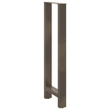 Bar Table Legs Natural Steel 2 pcs 50x cm Steel 4013355