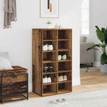 ZNTS Shoe Rack Old Wood 54x34x100.5 cm Engineered Wood 855836