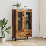 Highboard Old Wood 70 x 31 x 115 cm Engineered Wood and Iron 880860