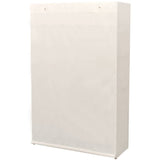 Wardrobe Cream Pinewood and fabric Large Wardrobe Rectangular 42976