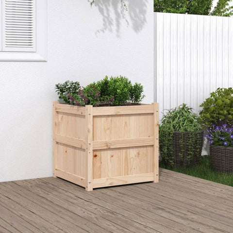Garden Planter 60x60x60 cm Solid Wood Pine 837424