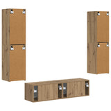 TV Cabinet Set 6 pcs Artisan Oak Engineered Wood 3409131