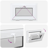 Basement Window RISOR 60x40 cm Tilt 2 Glazing Anthracite 4108420