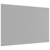 Kitchen Backsplash 2 pcs Light Grey 90 x 60 cm Tempered Glass 3415454