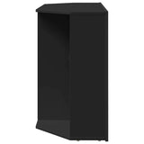 Corner LED TV Cabinet Black 100x40x68cm Engineered Wood 889786