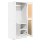 803434 Wardrobe White 82,5x51,5x180 cm Engineered Wood