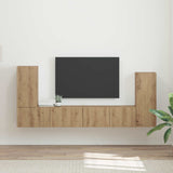 TV Cabinet Set 4 pcs Artisan Oak Engineered Wood 3409122
