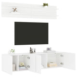 TV Wall Units Wall-mounted 6 pcs white Engineered wood 3216478