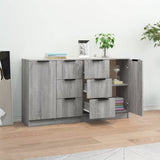 Sideboards 2 pcs Grey Sonoma 60x30x70 cm Engineered Wood 3115794