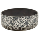 Countertop Basin Black and Blue Oval 56.5x36.5x13.5 cm Ceramic 155114