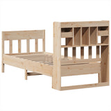 Bed Frame without Mattress 75x190 cm Small Single Solid Wood Pine 3323284