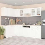 11 Piece Kitchen Cabinet Set Lyon" White Engineered Wood 3067664
