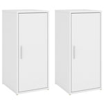 ZNTS Shoe Cabinets 2 pcs White 32x35x70 cm Engineered Wood 808955
