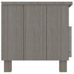 TV Cabinet HAMAR Light Grey 106x40x40 cm Solid Wood Pine 340471