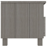 TV Cabinet HAMAR Light Grey 106x40x40 cm Solid Wood Pine 340471