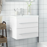 Bathroom Sink Cabinet with Built-in Basin White 3278764