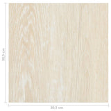 Self-adhesive Flooring Planks 55 pcs PVC 5.11 m Beige 324653