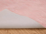 Faux Sheepskin Rug Tafalla Pink 120 x 170 cm Polyester 42021548