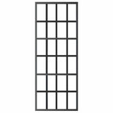 Sliding Door ESG Glass and Aluminium 76x205 cm Black 151020