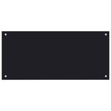 Kitchen Backsplash 2 pcs Black 90 x 40 cm Tempered Glass 3415437