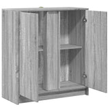 Sideboard with LED Grey Sonoma 77x34x85 cm Engineered Wood 852136