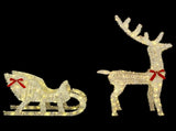 Reindeer Pull Sleigh LOVIISA 200 LEDs Warm White 42049668