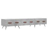 TV Cabinet Concrete Grey 150x36x30 cm Engineered Wood 829128