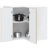 Kitchen Wall Corner Cabinet "Porto" Artisan Oak Engineered Wood 854106