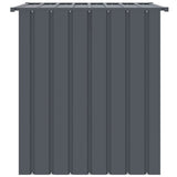 Dog House with Roof Black 110x103x109 cm Galvanised Steel 172347