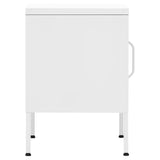 Nightstands 2 pcs White 35x35x51 cm Steel 3095213