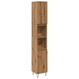 Bathroom Cabinet Artisan Oak 30x30x190 cm Engineered Wood 857200