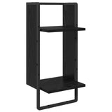 Wall Shelf Set 6 pcs Black Oak 100 x 25 x 30 cm Engineered Wood 882849