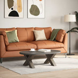 Coffee Table Legs X-Shaped 2 pcs Natural Steel 50x cm Steel 4012939