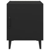Bedside Cabinets 2 pcs Black Engineered Wood 812063