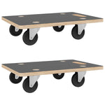 Transport Trolleys 2 pcs Rectangular 80x55x11.5 cm 154891