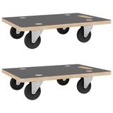 Transport Trolleys 2 pcs Rectangular 80x55x11.5 cm 154891