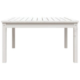 Garden Table White 82.5x82.5x45 cm Solid Wood Pine 824121