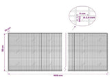 Gabion with 3.5 mm Wire and 5x2.5 cm Mesh 900x20x150 cm 3461700