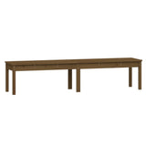 ZNTS 2-Seater Garden Bench Honey Brown 203.5x44x45 cm Solid Wood Pine 824021