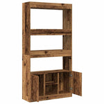 Highboard Old Wood 92x33x180 cm Engineered Wood 3309625