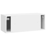 Wall-Mounted TV Cabinet High Gloss White 78.5 x 31 x 30 cm 899059