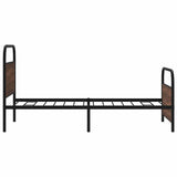 Bed Frame Without Mattress 90x200 cm Brown Oak Engineered Wood 4100318