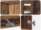 2 Piece Bathroom Cabinet Set DELFT Old Wood Engineered Wood 3418033