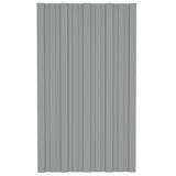 Roof Panels 36 pcs Galvanised Steel Grey 80x45 cm 317202