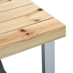 Folding Camping Table with 4 Seats Steel Aluminium 47687