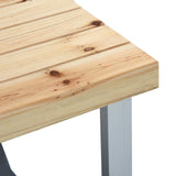 Folding Camping Table with 4 Seats Steel Aluminium 47687