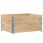 ZNTS Pallet Collars 2 pcs 80x60 cm Solid Wood Pine 4010268