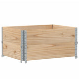 ZNTS Pallet Collars 2 pcs 80x60 cm Solid Wood Pine 4010268